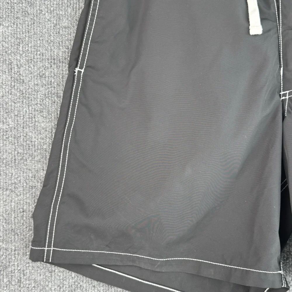 Stussy Coastal Board Shorts Mens 32 Black Surfwear Beach Vacation Travel Y2K